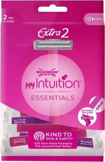 Γυναικείο ξυραφάκι μίας χρήσης WILKINSON Extra 2 Intuition Essentials, 10 τεμ.