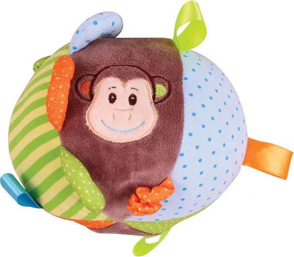 Bigjigs Baby υφασμάτινη μπάλα δραστηριοτήτων μαϊμού Cheeky