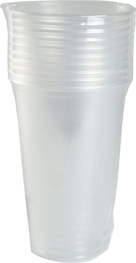 Πλαστικό ποτήρι 500 ml διαφανές – σετ 10 τεμ.