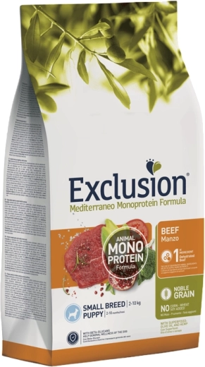 Exclusion granule pro για κουτάβια μικρόσωμων φυλών με μοσχάρι, 2 kg