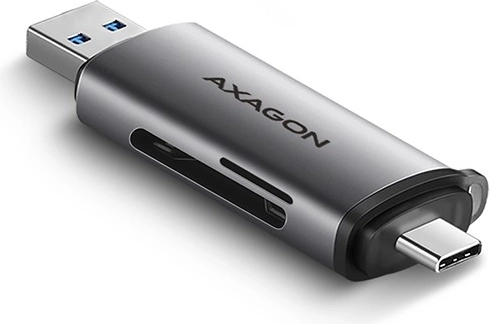 Εξωτερικός αναγνώστης καρτών USB3.2 Gen 1 Type-C + Type-A SD/microSD