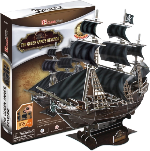 CubicFun 3D παζλ πειρατικό πλοίο Queen Anne's Revenge – 180 κομμάτια