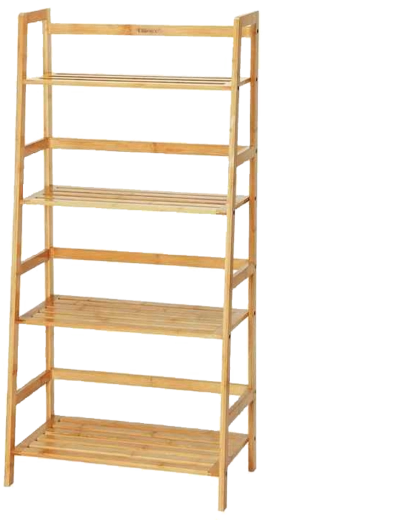 Ράφι από μπαμπού 4 επιπέδων 57 × 30 × 120 cm
