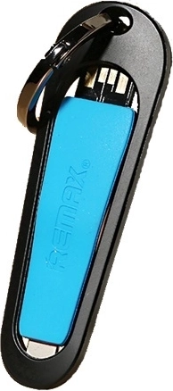 Remax RC-024i κοντό καλώδιο Lightning 8 cm μπλε για κλειδιά