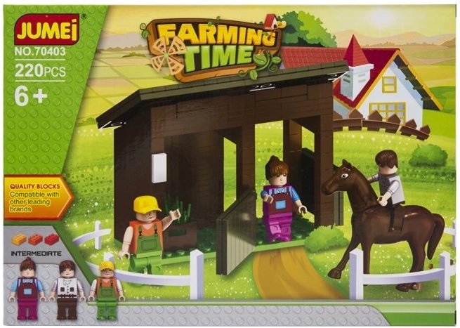 Σετ κατασκευών Jumei φάρμα Farming Time 220 τεμάχια - 1 τεμάχιο
