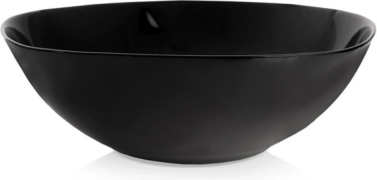 Γυάλινο μπολ σαλάτας LUNA 25 cm, 2 l, μαύρο