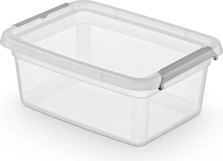 Basestore κουτί αποθήκευσης με καπάκι και κλιπ 12,5 l