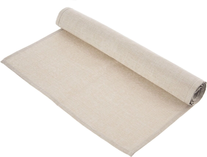 Μπεζ επιτραπέζιος δρομέας 140 × 40 cm