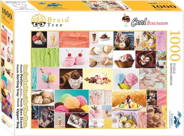 Παζλ COOL ICECREAM 1000 κομμάτια από την Brain Tree