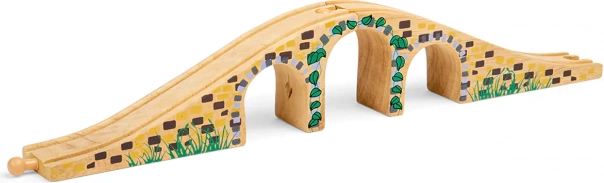 Ξύλινη τρίτοξη γέφυρα Bigjigs Rail για ξύλινο σιδηρόδρομο