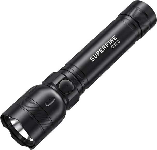 Φακός SUPERFIRE GTS6 360 lm με USB‑C και εμβέλεια 150 m