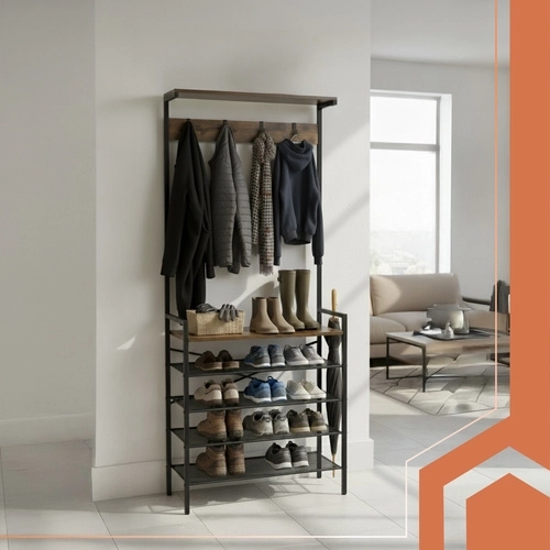 Loft εμφάνιση και εξοικονόμηση χώρου για το χολ