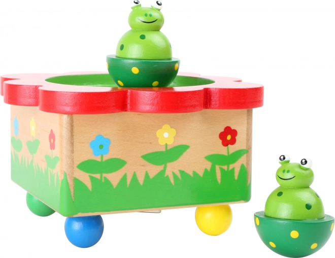 Small foot Ξύλινη μουσική μπιζουτιέρα βατραχάκι