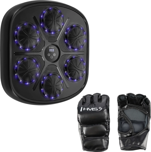 Ηλεκτρονικός στόχος μποξ με LED και Bluetooth HMS TB03 + γάντια