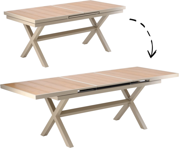 Ομαλή επέκταση από 180 σε 240 cm