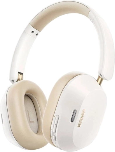 Ασύρματα ακουστικά Ugreen HiTune Max 5C με υβριδικό ANC και Bluetooth 5.4, λευκά