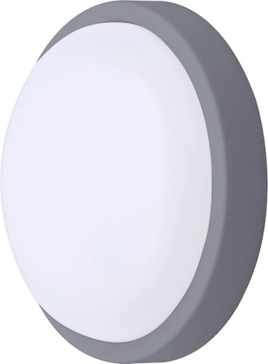 Solight LED εξωτερικό στρογγυλό φωτιστικό 13 W 910 lm 4000 K IP54 17 cm γκρι