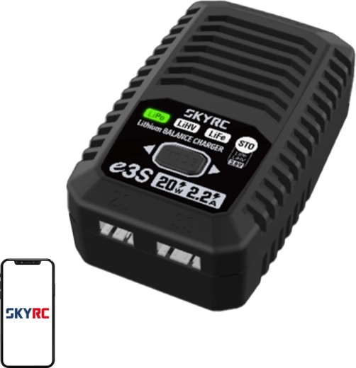 Φορτιστής δικτύου για LiPo/LiHV/LiFe 2S/3S SKYRC e3S