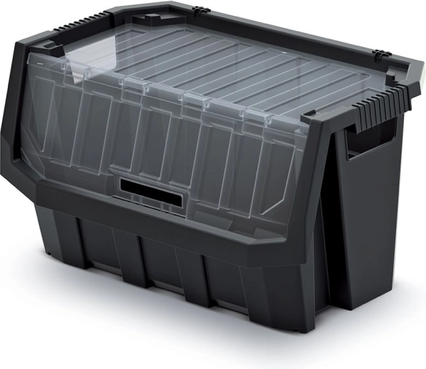 Πλαστικό κουτί αποθήκευσης Truck Max Plus 26 l με διάφανο καπάκι