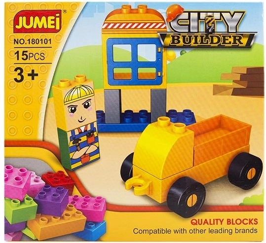 Κατασκευαστικό σετ Jumei City builder πόλη – κατασκευή 15 τεμαχίων 20 × 19 cm - 1 τεμάχιο