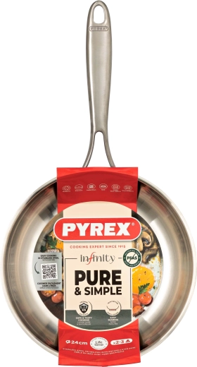 Τηγάνι Pyrex Infinity 24 cm από ανοξείδωτο ατσάλι