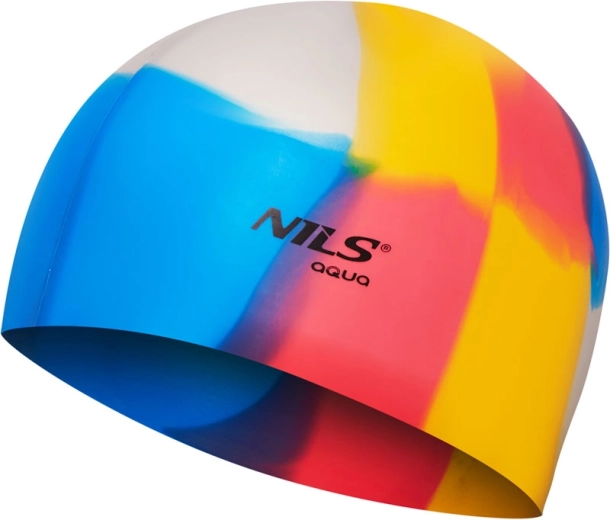 Σιλικονούχο σκουφάκι κολύμβησης NILS Aqua NQC Multicolor