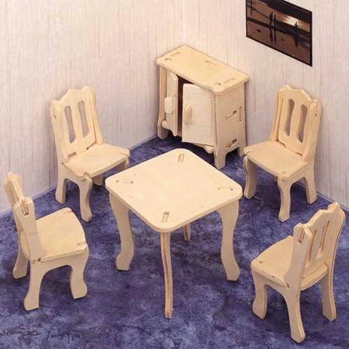 Woodcraft ξύλινο 3D παζλ τραπεζαρία