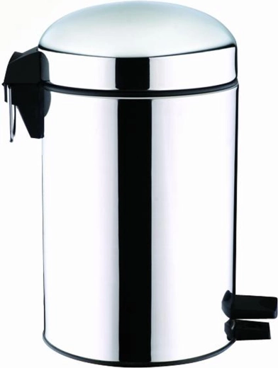 Ρετρό ποδοκίνητος κάδος απορριμμάτων 5 l, μεταλλικός, 20 × 31,5 cm
