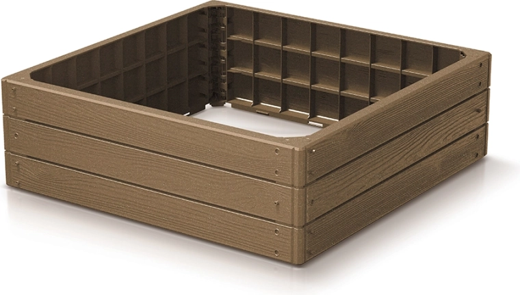 Υπερυψωμένο παρτέρι κήπου BASE WOODY ECO WOOD 75,6 × 75,6 × 25 cm – naturo eco