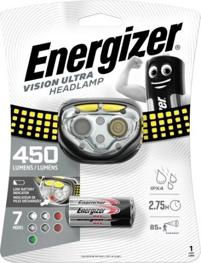 Φακός κεφαλής Energizer Vision Ultra 450 lm με διάρκεια έως 50 ώρες