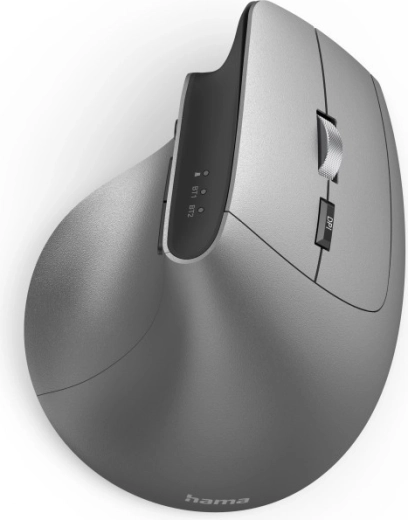 Εργονομικό κατακόρυφο ποντίκι με Bluetooth, 2,4 GHz και USB‑C, με φωτισμό RGB