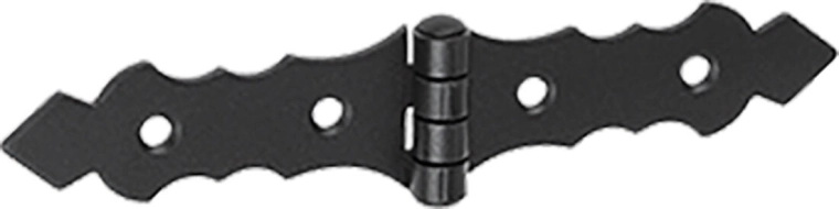 Γαλλικός διακοσμητικός μεντεσές 150 × 34 × 2 mm, μαύρος