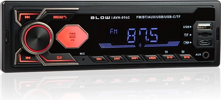 Αυτοράδιο 1DIN RDS MP3/USB/micro SD/BLUETOOTH + USB-C