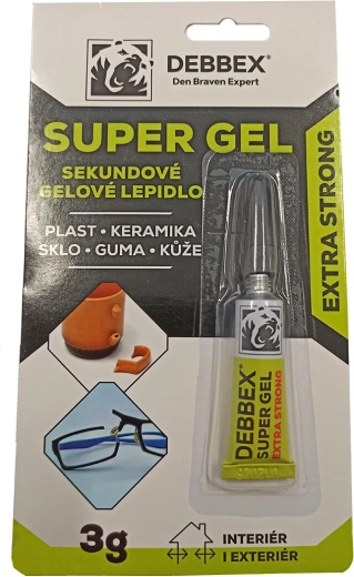 Στιγμιαία τζελ κόλλα DEBBEX Super Gel 3 g