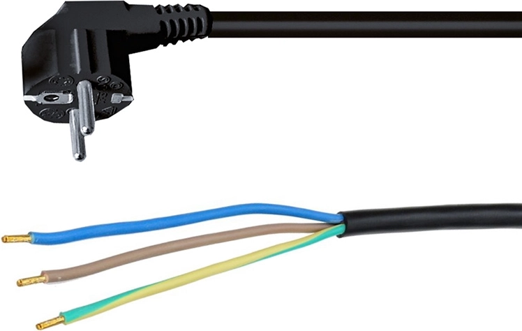 Solight flexo καλώδιο 3× 1 mm² μαύρο 2 m