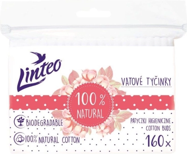Linteo χάρτινες μπατονέτες 100% natural 160 τεμ.