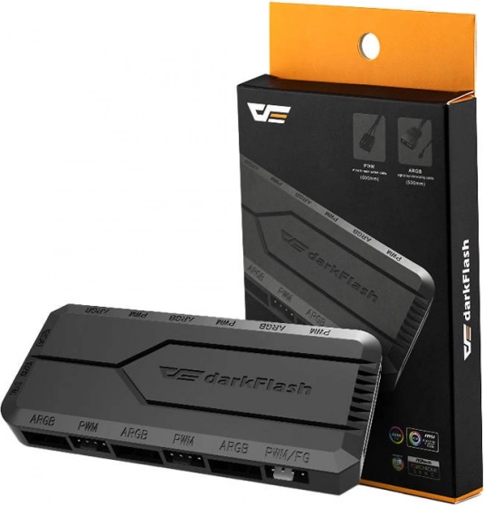 Ελεγκτής ανεμιστήρων Darkflash RC2 RGB PWM με τηλεχειριστήριο