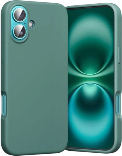Θήκη σιλικόνης Vention για iPhone 16 Plus με MagSafe, πράσινη