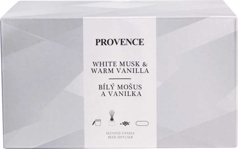 Σετ δώρου Musk Vanilla Provence – κερί και αρωματικός διαχυτής