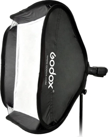 Αναδιπλούμενο softbox Godox με στήριγμα τύπου S Bowens 50 × 50 cm