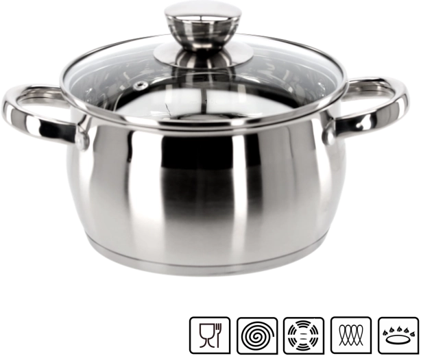Ανοξείδωτη κατσαρόλα με καπάκι Belly 2 l 18 cm