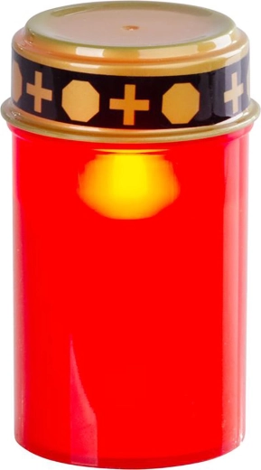 Κοιμητηριακό LED κερί MagicHome 12 cm κόκκινο