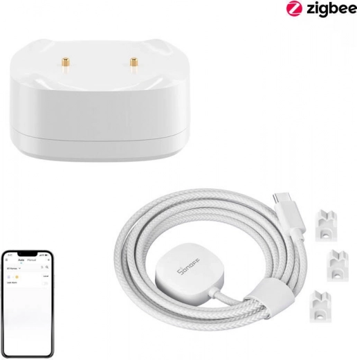 Έξυπνο σετ ανιχνευτή διαρροής νερού Zigbee SONOFF με καλώδιο επέκτασης