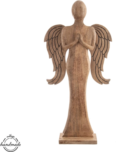 Ξύλινος άγγελος από ξύλο μάνγκο 77,5 cm