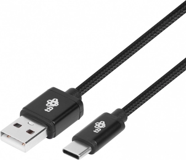 Καλώδιο USB USB-C 3 m μαύρο πλεκτό