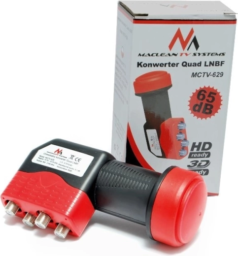Δορυφορικός μετατροπέας quad 65 dB MCTV-629