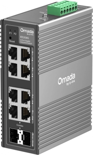 Βιομηχανικός gigabit διακόπτης OMADA IES208G, 8 θυρών