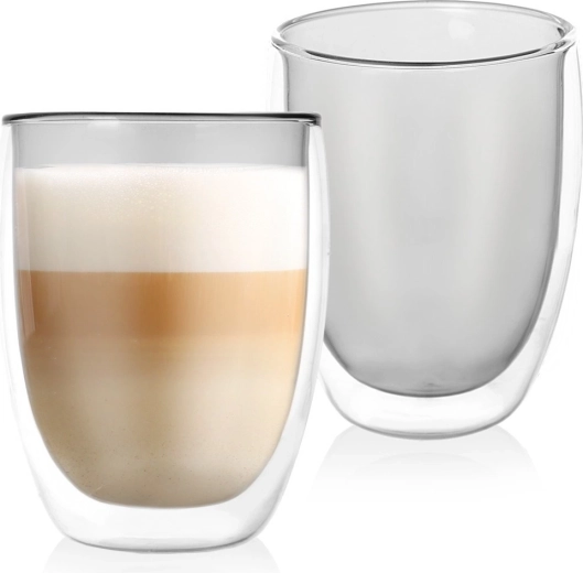 Θερμομονωτικά ποτήρια latte DOUBLE με διπλό τοίχωμα 370 ml, 2 τεμ.