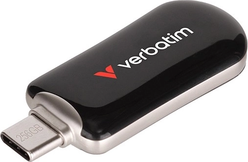 USB‑C στικάκι USB VERBATIM Plectra 128 GB (100 MB/s) μαύρο