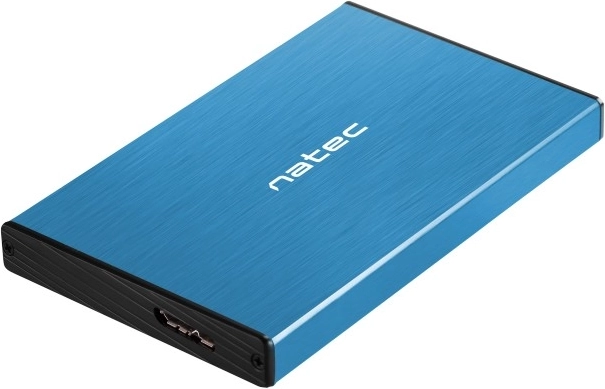 Εξωτερική αλουμινένια θήκη για 2,5" HDD/SSD USB 3.0 UASP – μπλε